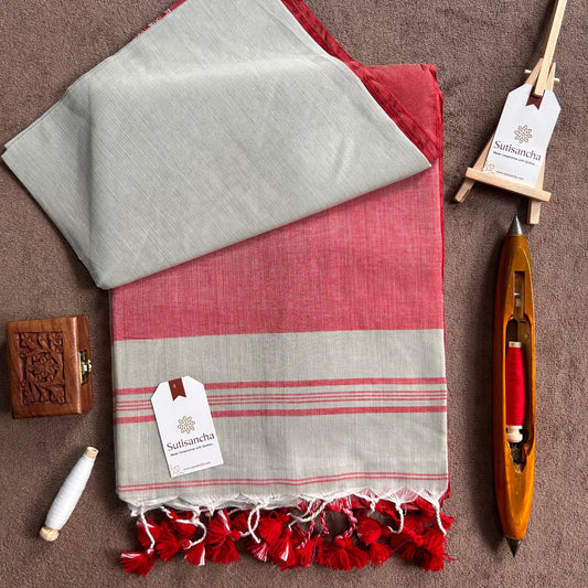 Dhiyona SS Sutisancha Bengal Cotton Saree in Traditional Weave