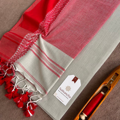 Dhiyona SS Sutisancha Bengal Cotton Saree in Traditional Weave
