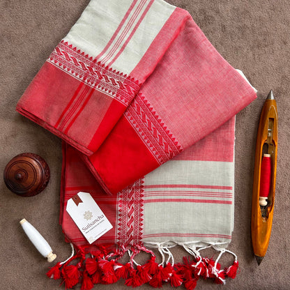Dhiyona SS Sutisancha Bengal Cotton Saree in Traditional Weave