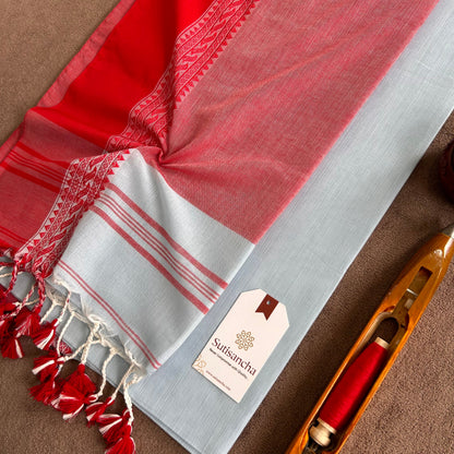 Dhiyona SS Sutisancha Bengal Cotton Saree in Traditional Weave
