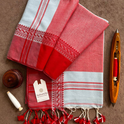 Dhiyona SS Sutisancha Bengal Cotton Saree in Traditional Weave
