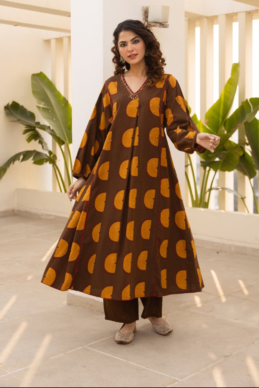 Karen Hazel Cotton Kurta Pant Set