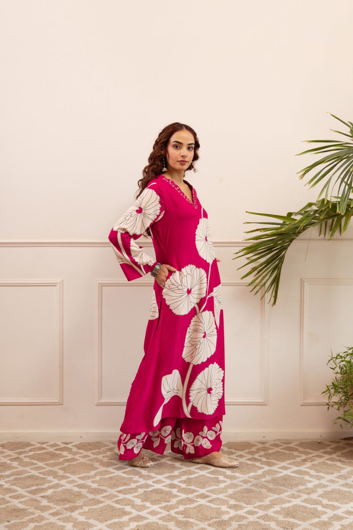 Kabool punch cotton kurta pant set
