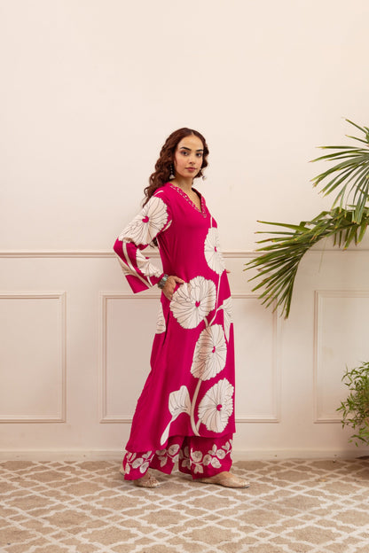 Kabool punch cotton kurta pant set