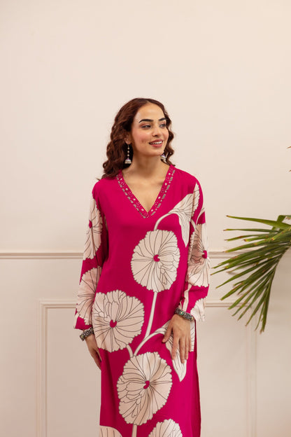 Kabool punch cotton kurta pant set