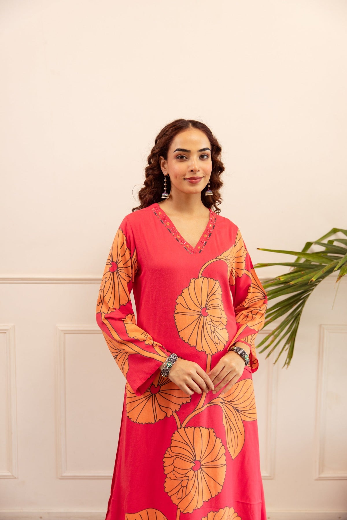 Kabool tomatoes printed kurta pant set