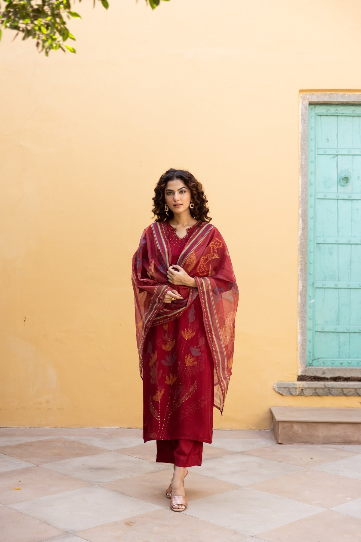 Saisha brink premium digital print suit set