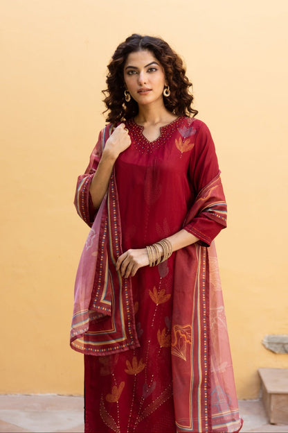 Saisha brink premium digital print suit set