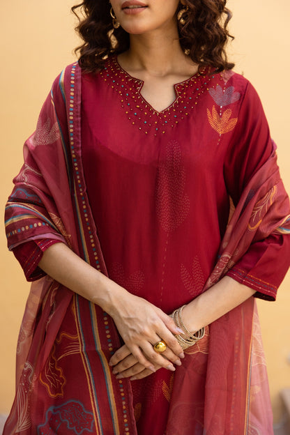Saisha brink premium digital print suit set