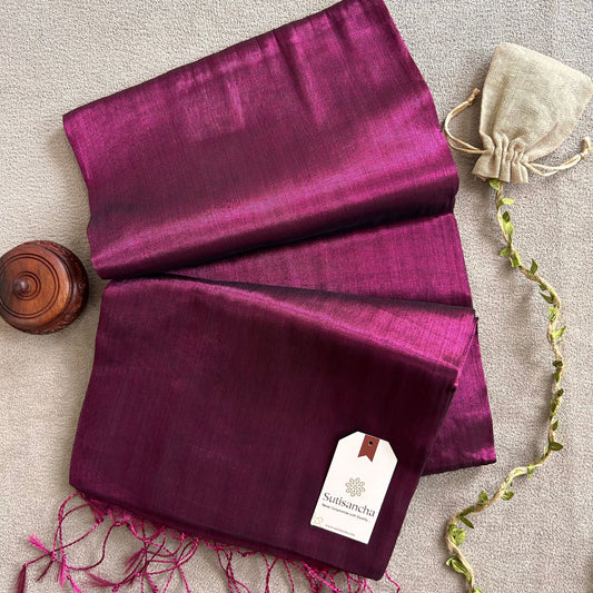 Dhiyona SS Sutisancha Queen pink Handloom Tissue Saree