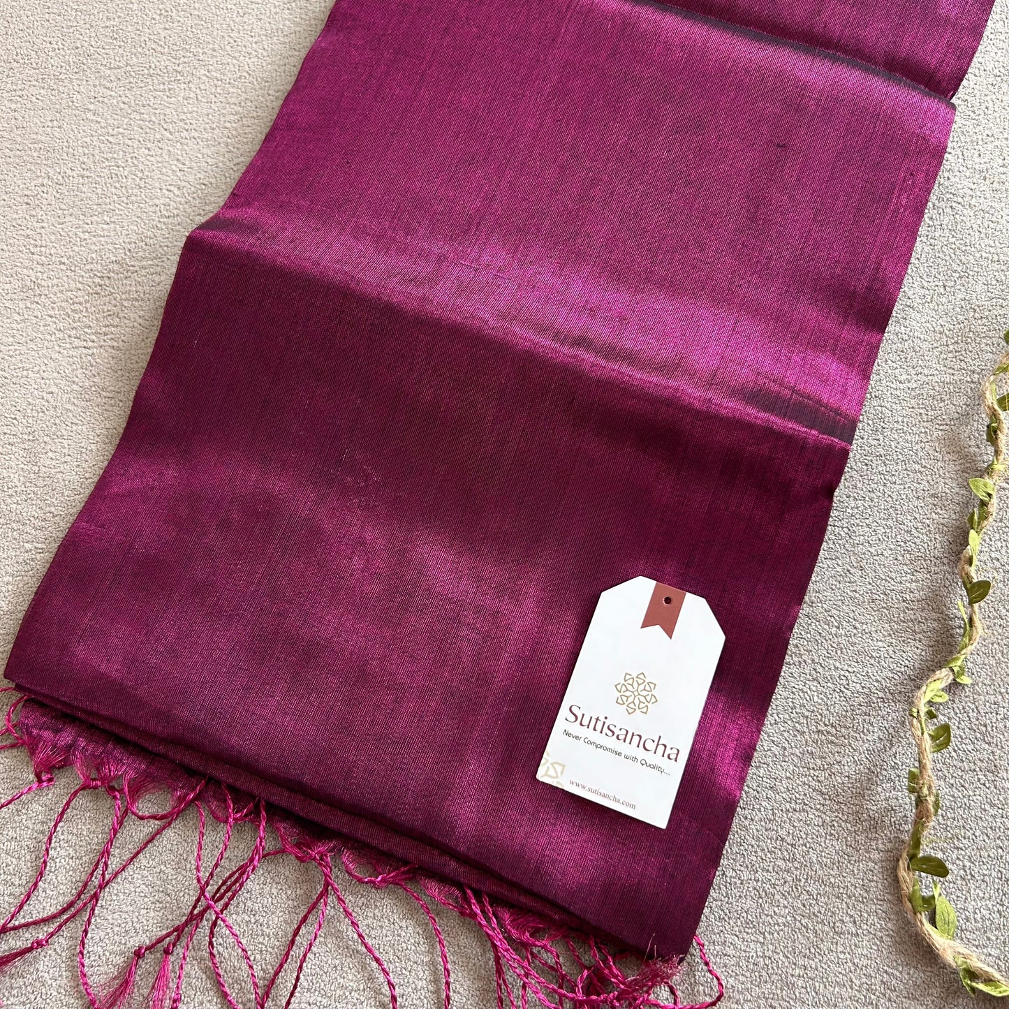 Dhiyona SS Sutisancha Queen pink Handloom Tissue Saree
