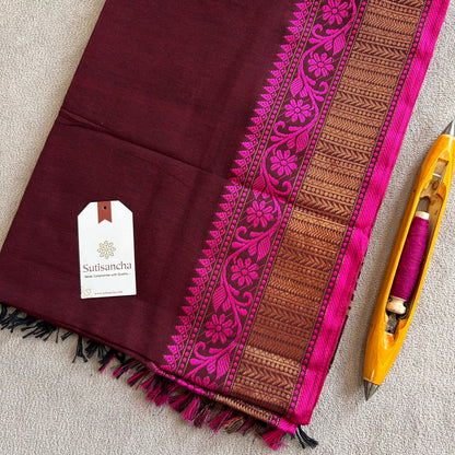 Dhiyona SS Sutisancha Heritage Bengal Cotton Saree with Timeless Weave