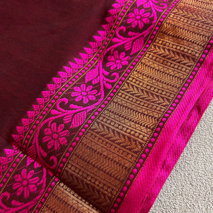 Dhiyona SS Sutisancha Heritage Bengal Cotton Saree with Timeless Weave