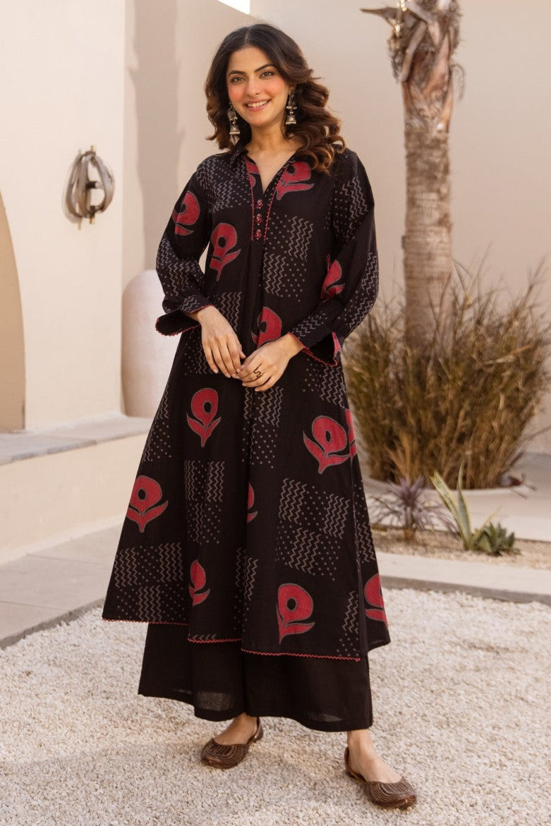 Karen raven cotton kurta pant set