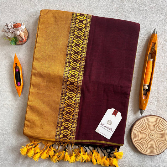 Dhiyona SS Timeless Weave Bengal Cotton Saree by Sutisancha