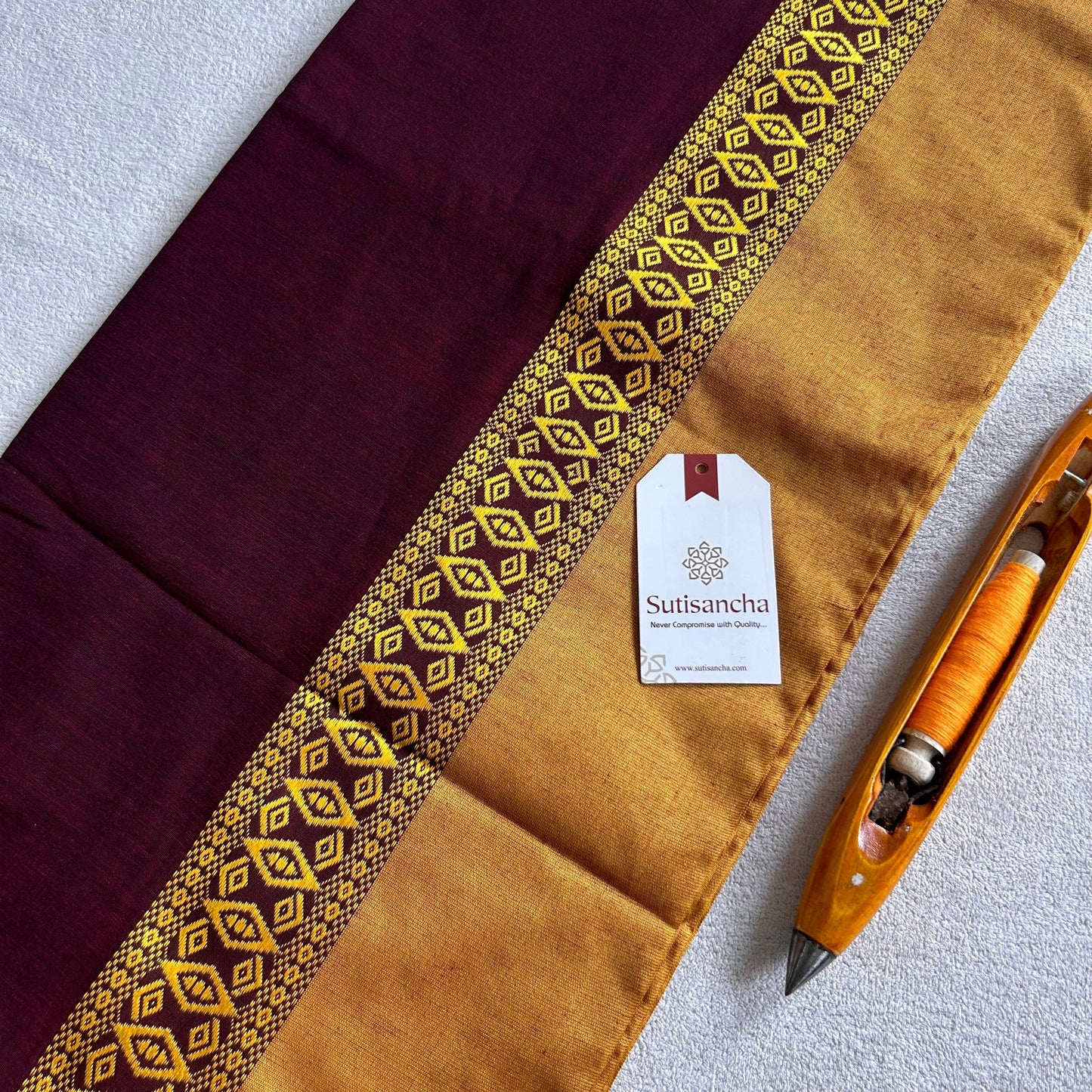 Dhiyona SS Timeless Weave Bengal Cotton Saree by Sutisancha