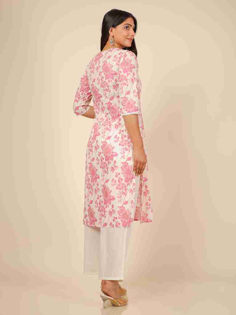 Floral Print Women's Kurta