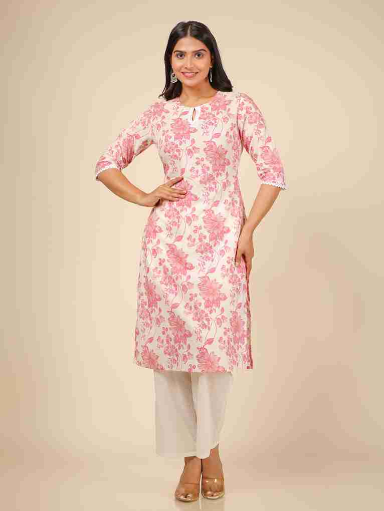 Floral Print Women's Kurta