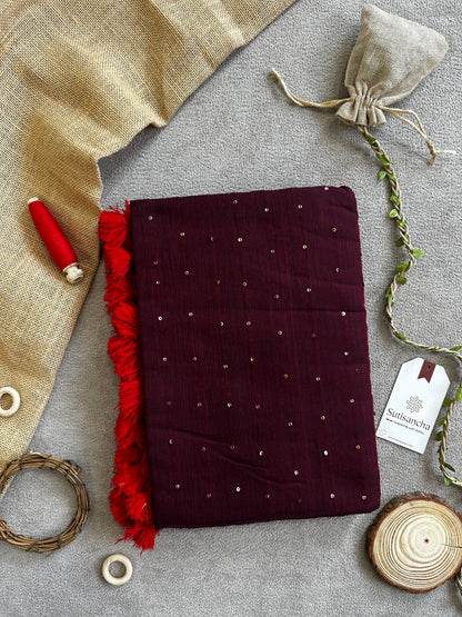 Dhiyona SS Sitaara Mul: Handwoven Sequin Elegance
