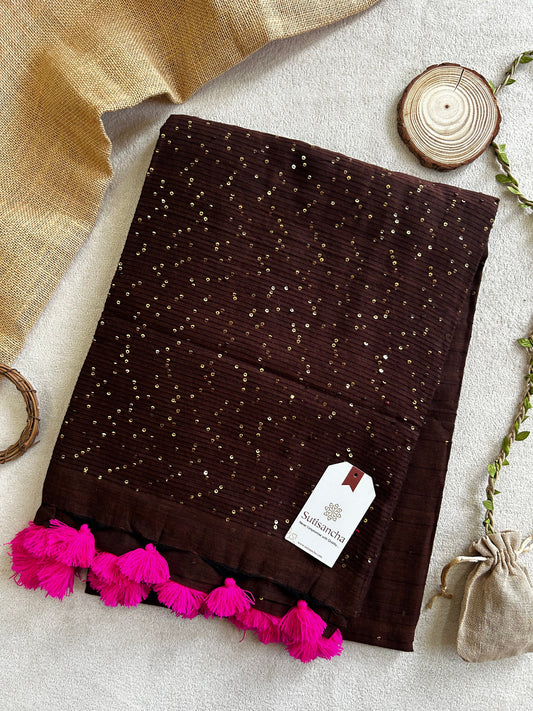 Dhiyona SS Sitaara Mul: Handwoven Sequin Elegance