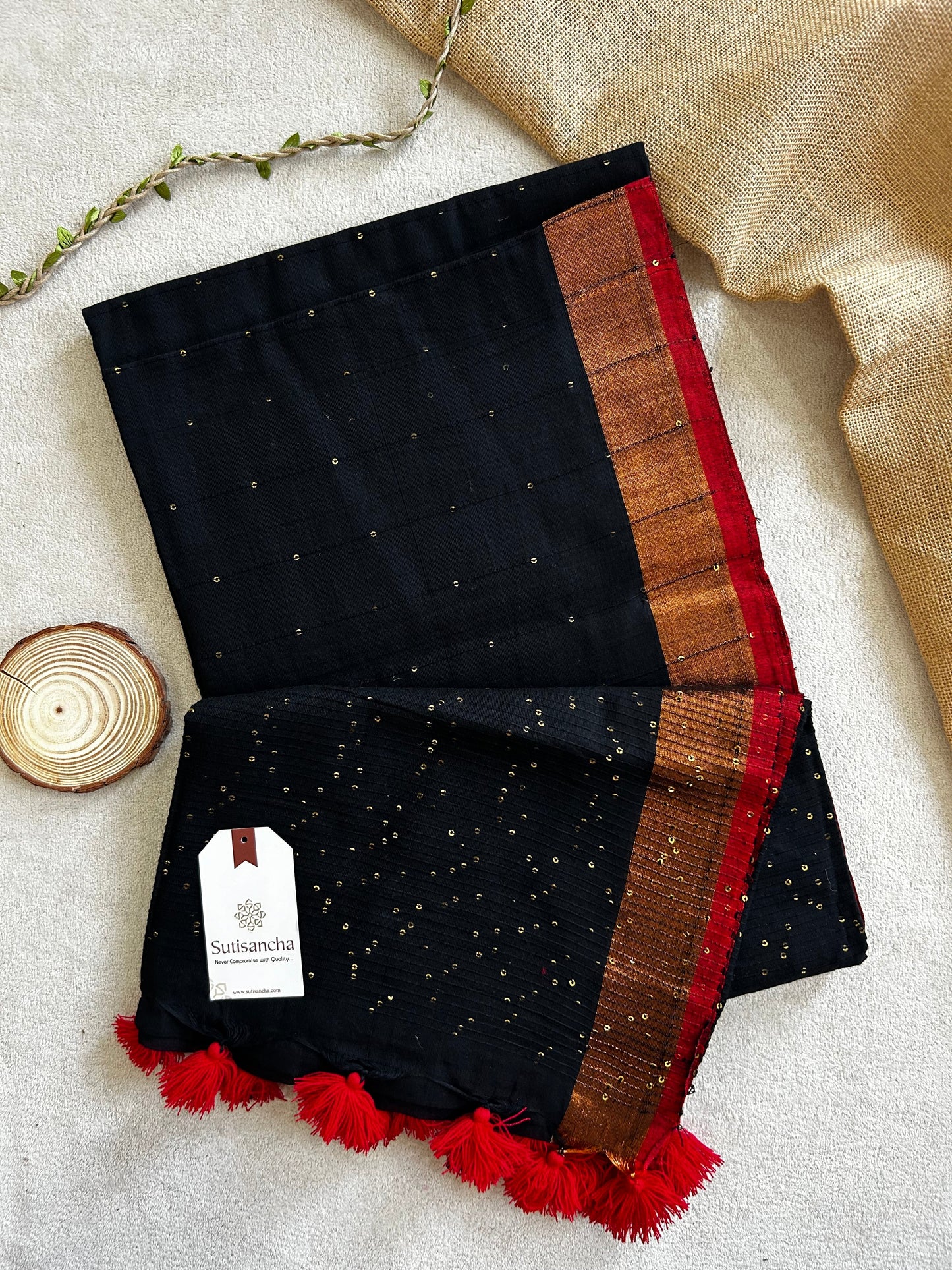 Dhiyona SS Sitaara Mul: Handwoven Sequin Elegance