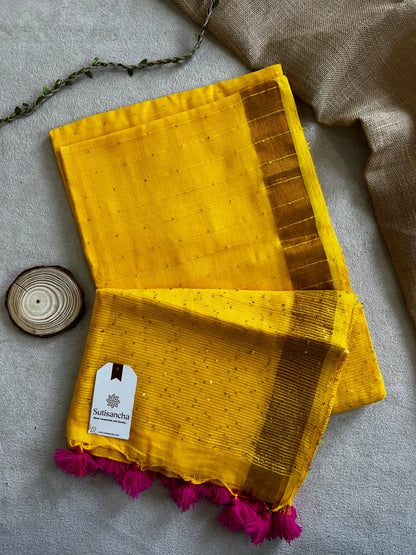 Dhiyona SS Sitaara Mul: Handwoven Sequin Elegance
