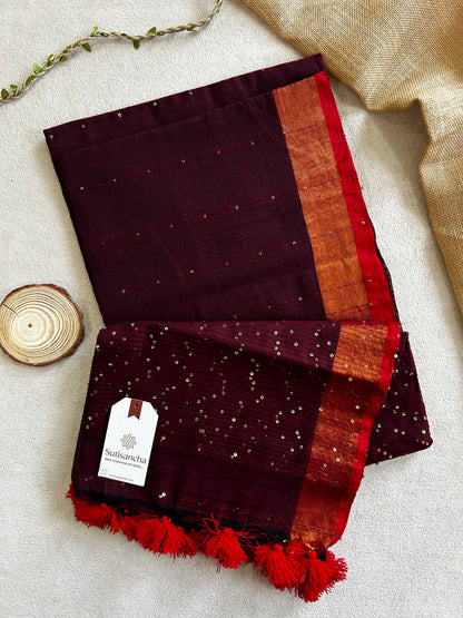 Dhiyona SS Sitaara Mul: Handwoven Sequin Elegance