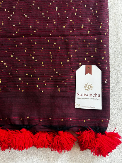 Dhiyona SS Sitaara Mul: Handwoven Sequin Elegance