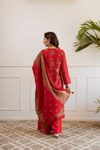 Bakul Carmine Full Work Suit Set