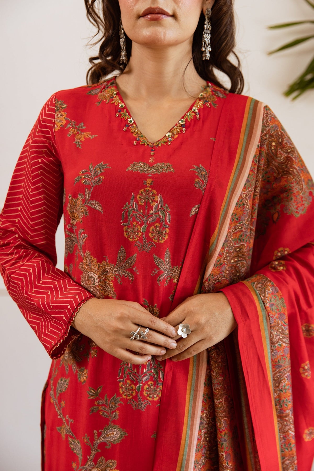 Bakul Carmine Full Work Suit Set