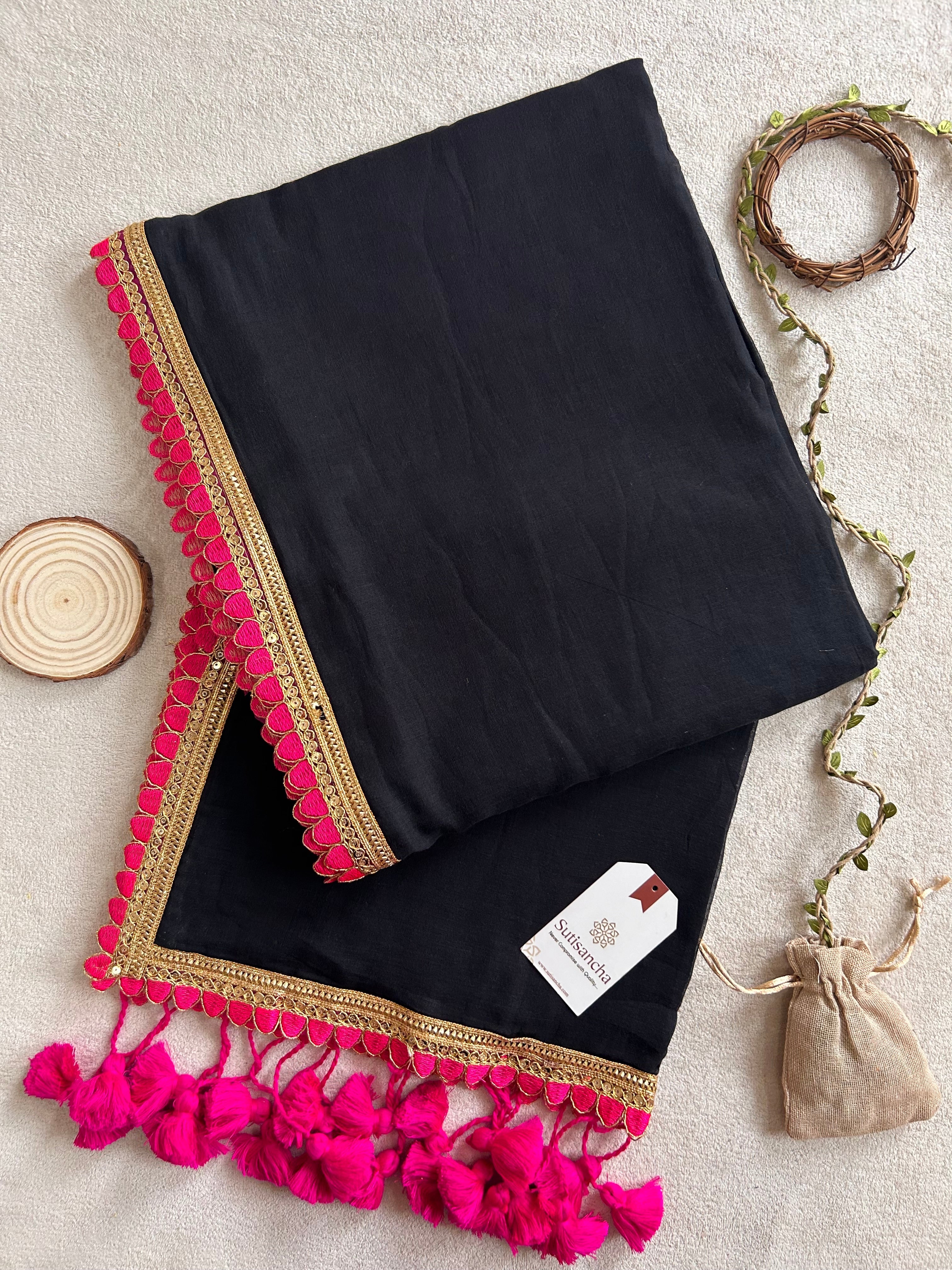 Dhiyona SS Tassel Bliss Mul Cotton Saree