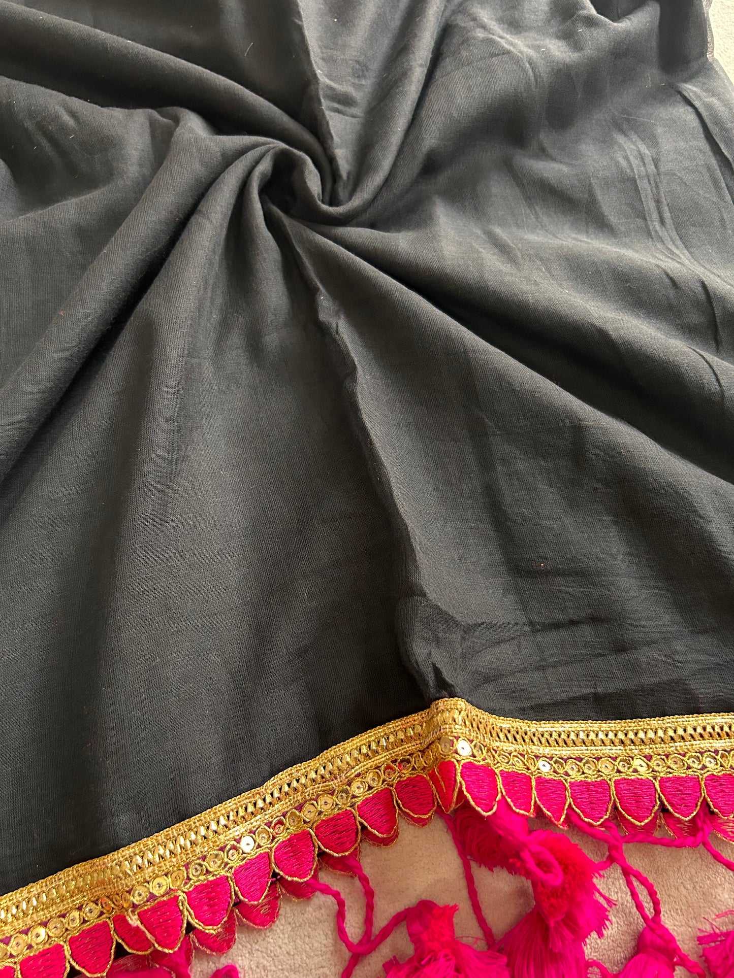 Dhiyona SS Tassel Bliss Mul Cotton Saree