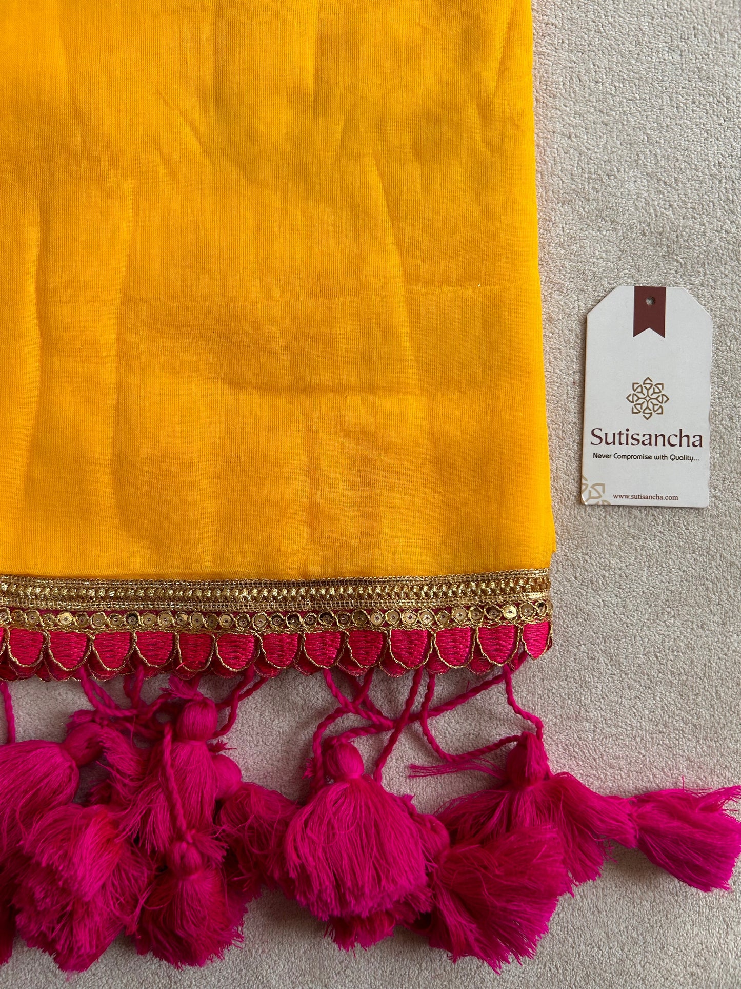 Dhiyona SS Tassel Bliss Mul Cotton Saree