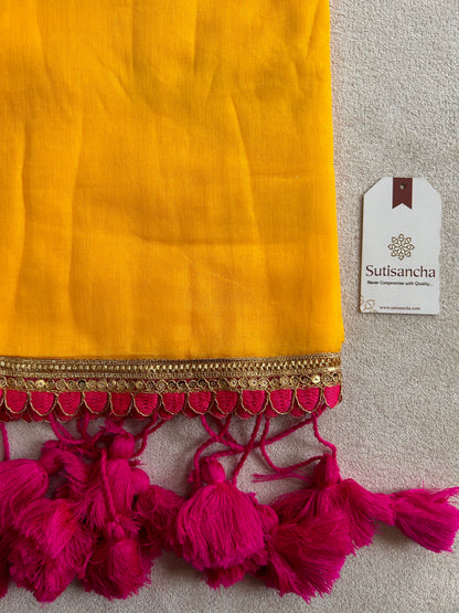 Dhiyona SS Tassel Bliss Mul Cotton Saree