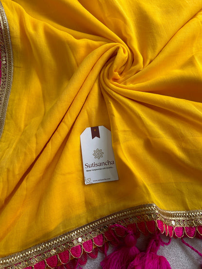 Dhiyona SS Tassel Bliss Mul Cotton Saree