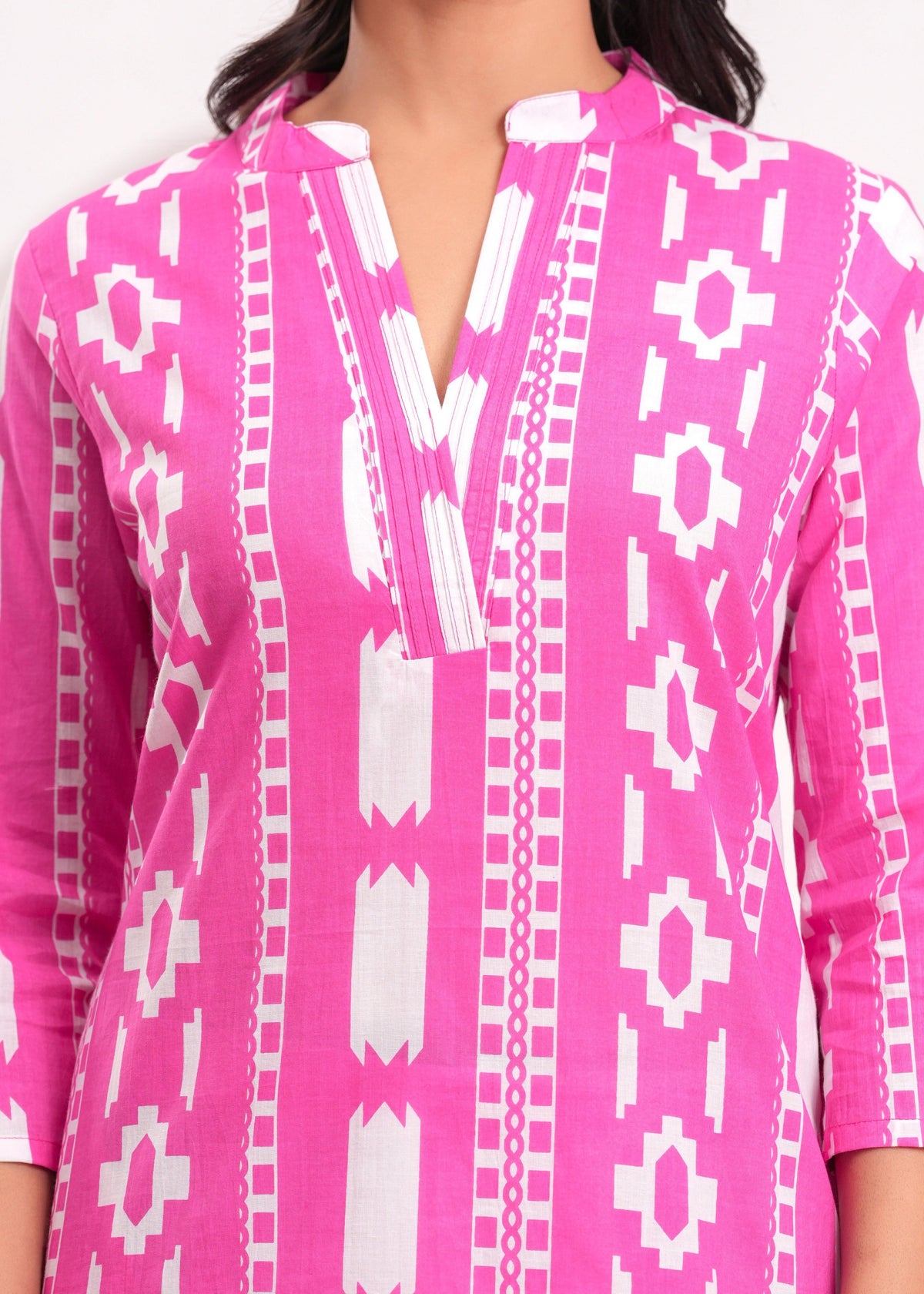 Maurya Softpink Printed Kurta Pant Set