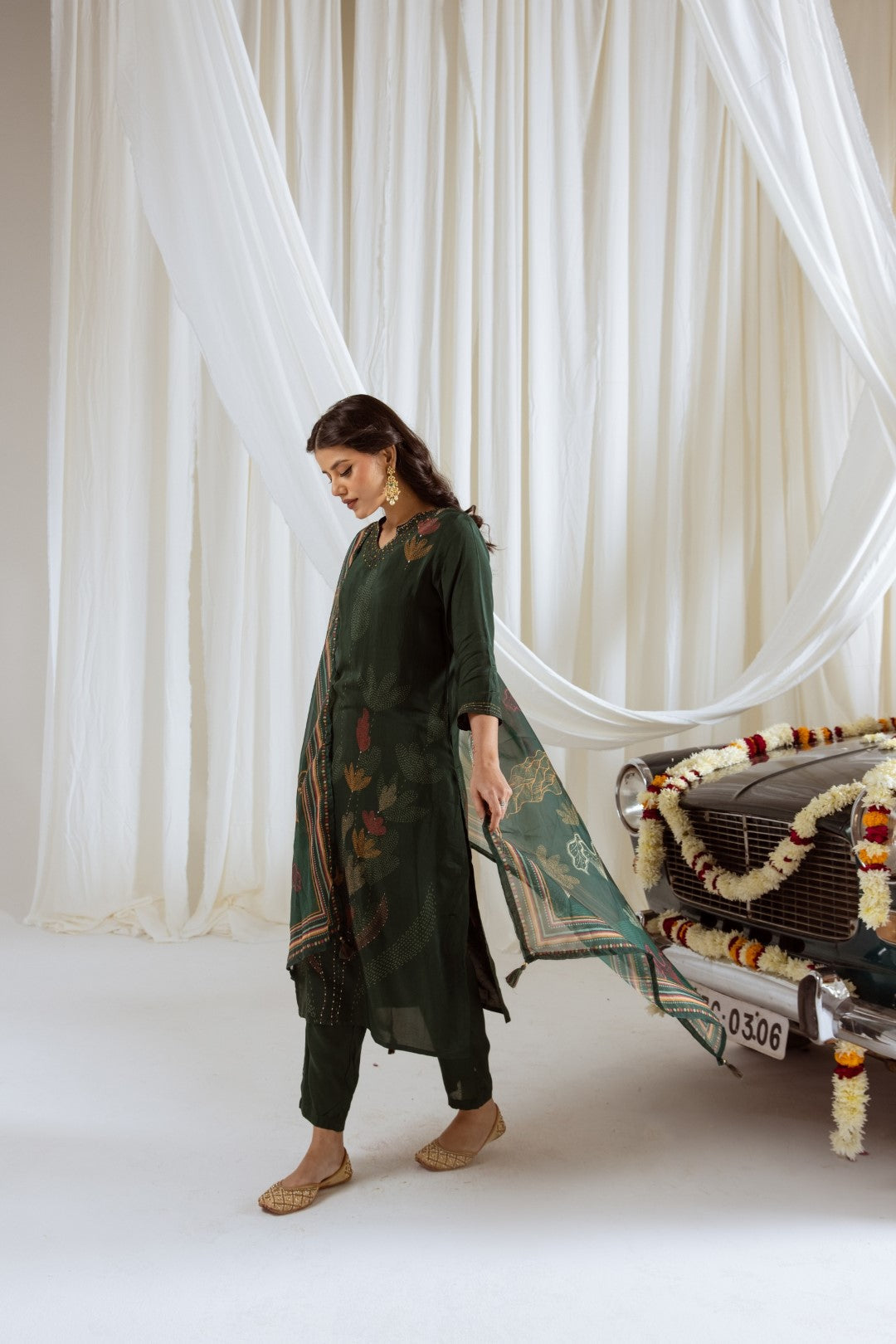 Saisha saber premium digital print muslin suit set
