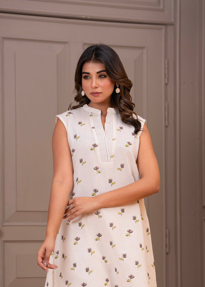 Maurya Coral Printed Co-ord Set
