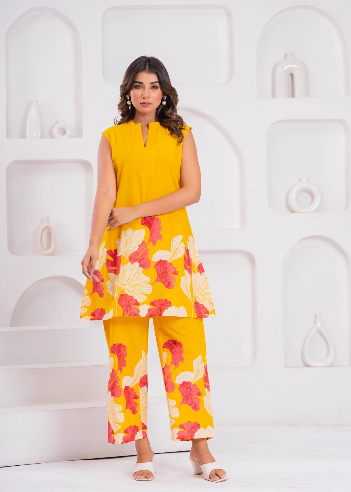 Maurya Dandelion Printed Cotton Co-ord Set