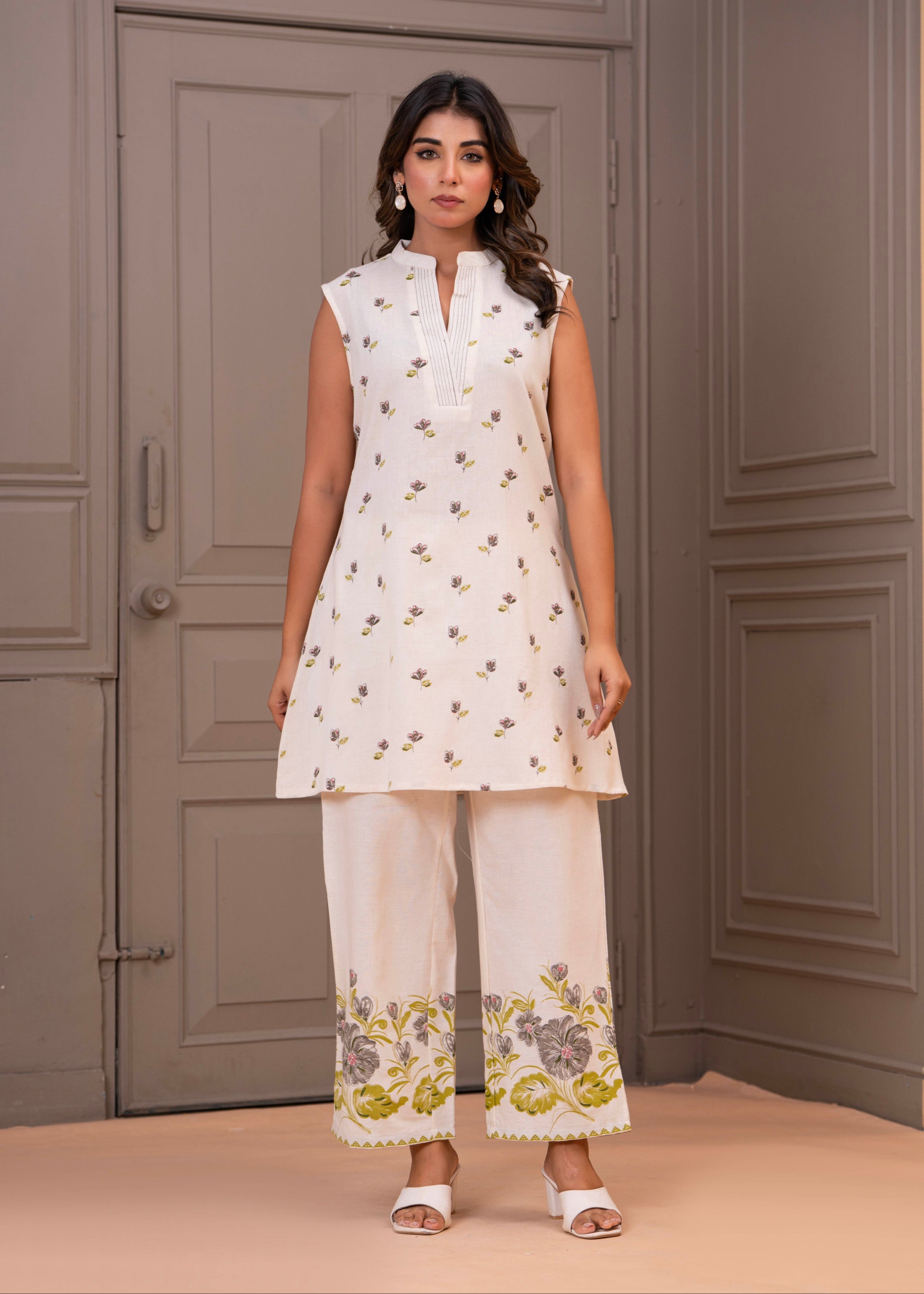 Maurya Verbena Cotton Printed Co-ord Set