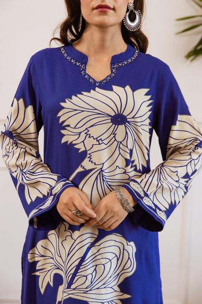 Bakul Spruce Digital Printed Kurta Pant Set