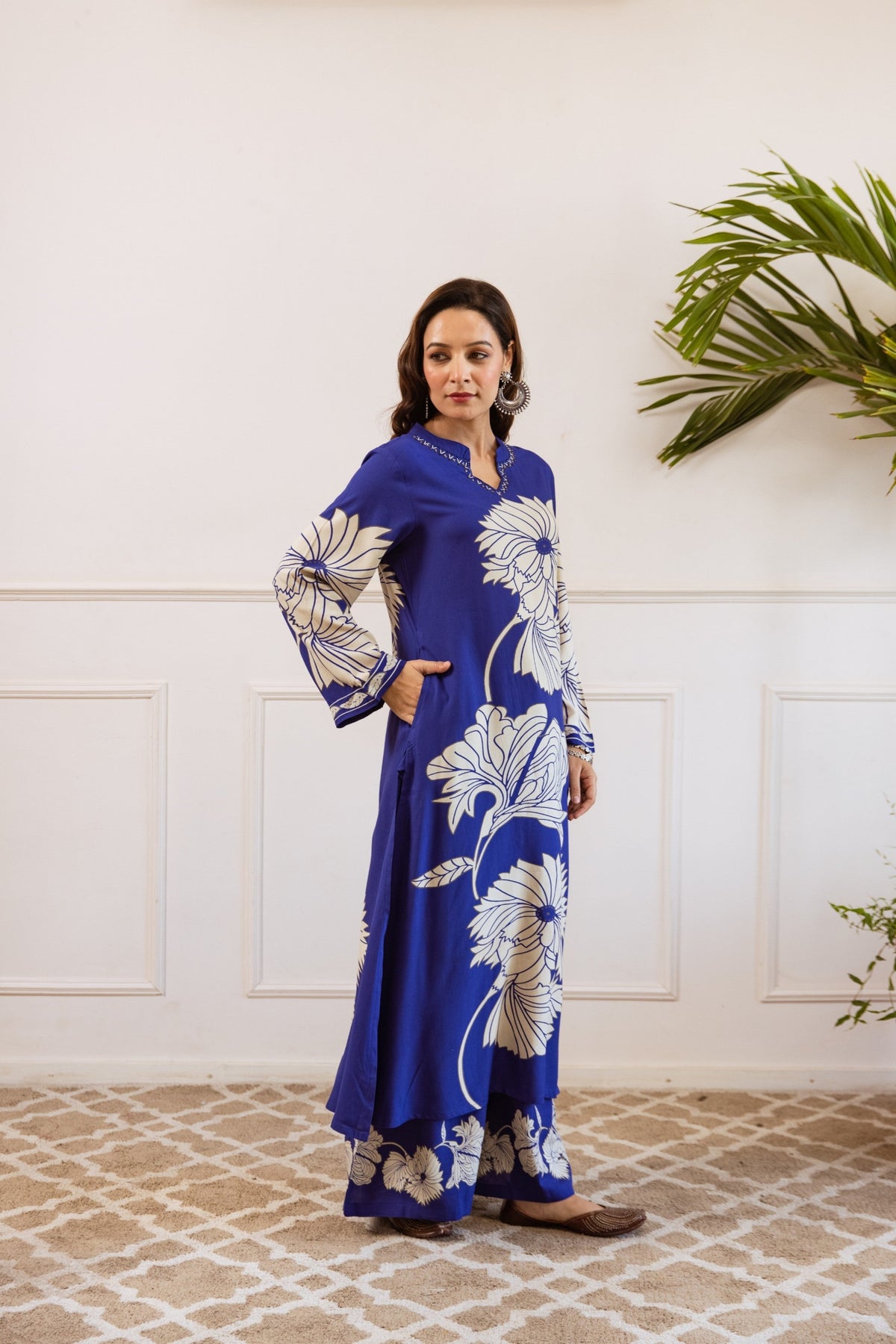 Bakul Spruce Digital Printed Kurta Pant Set