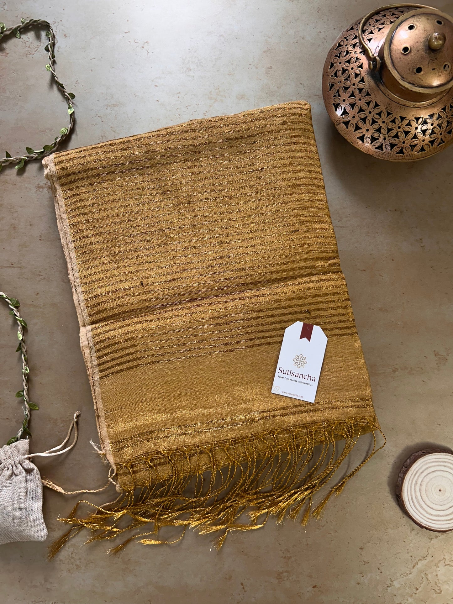 Dhiyona SS Tissue Charm Light and Lustrous Linen Saree