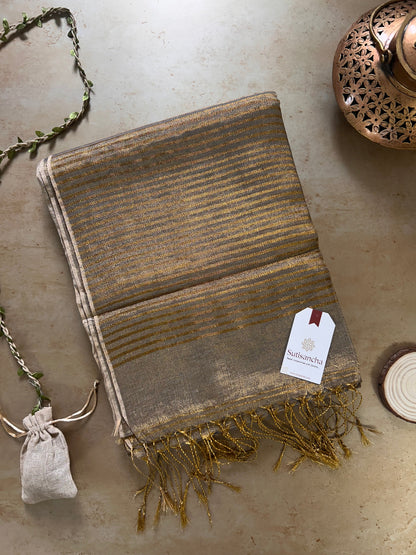 Dhiyona SS Tissue Charm Light and Lustrous Linen Saree