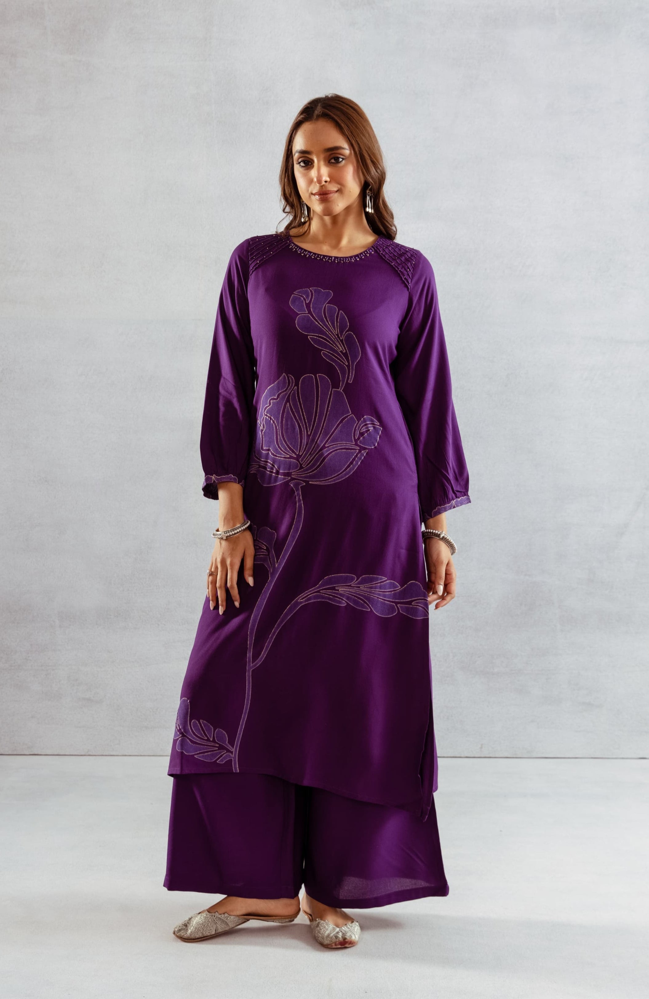 Bakul iris printed kurta pant set