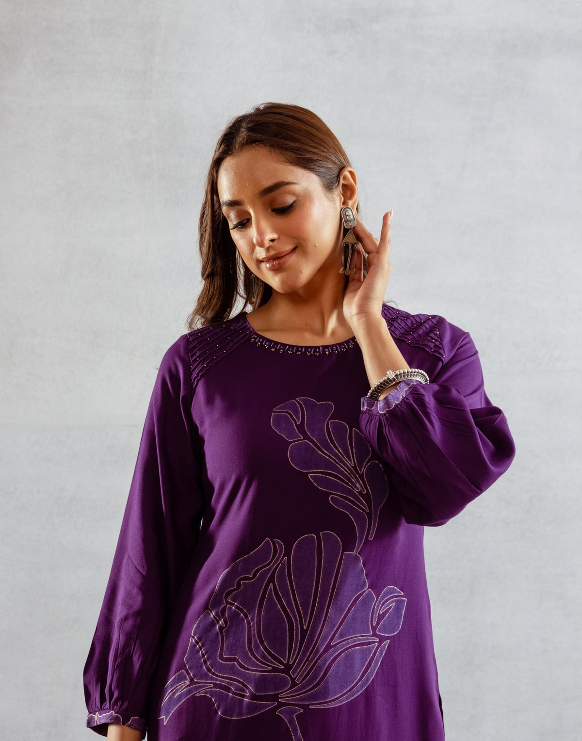 Bakul iris printed kurta pant set