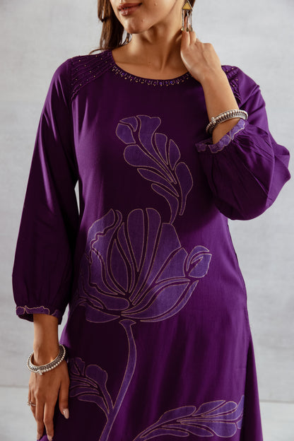 Bakul iris printed kurta pant set