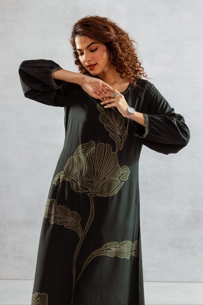 Bakul Moss Printed Kurta Pant Set