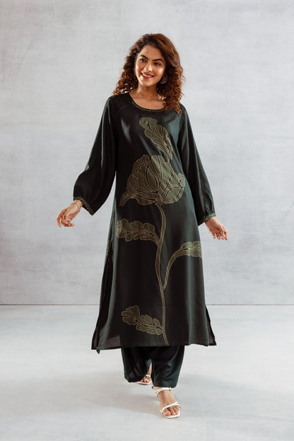 Bakul Moss Printed Kurta Pant Set