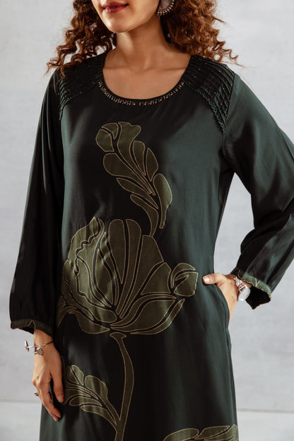 Bakul Moss Printed Kurta Pant Set
